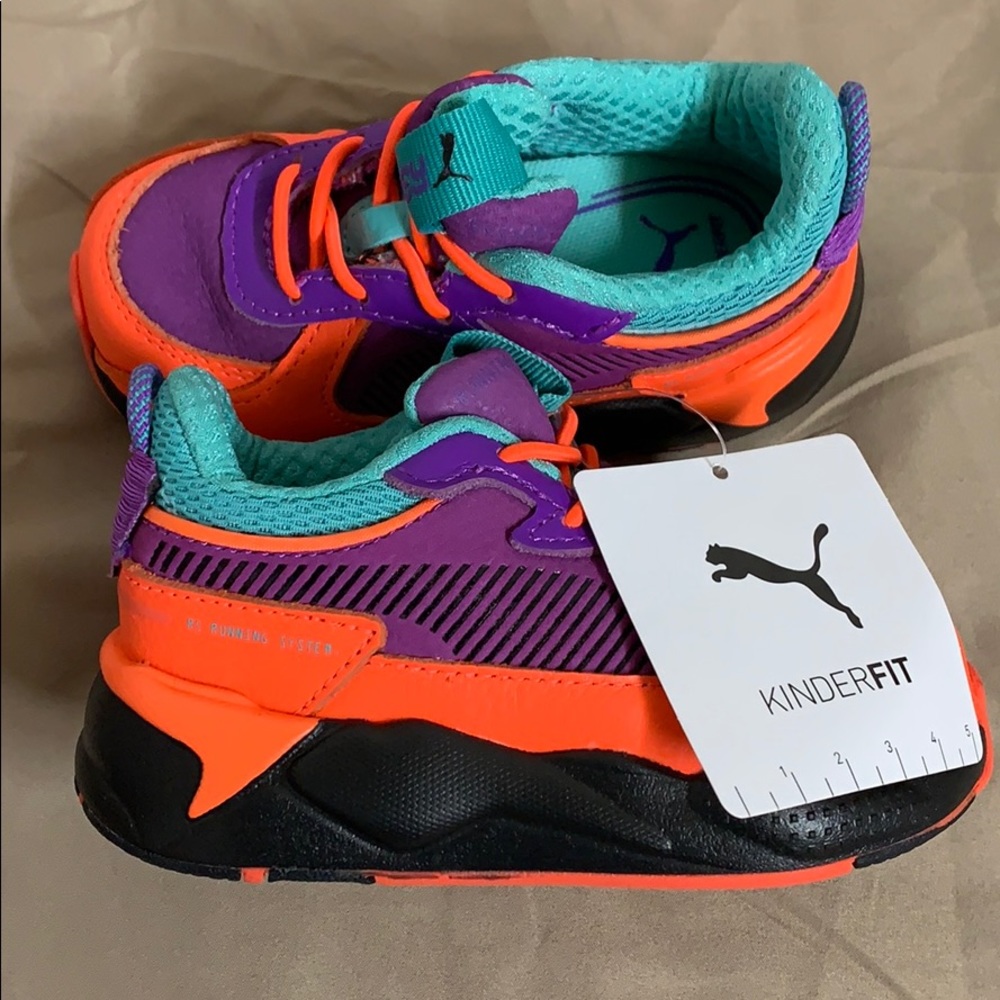 Puma running system orange and blue boys size 6 - Picture 7 of 7